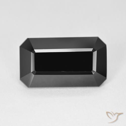 9.05ct 자연스러운 숄 전기석, 에메랄드 컷, 불투명체
