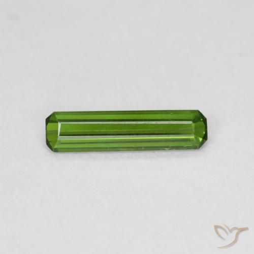 0.59ct 자연스러운 해초 녹색 전기석, 에메랄드 컷, VS