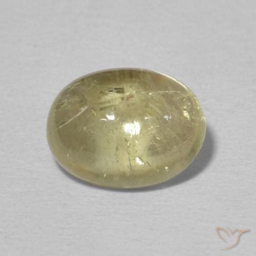 2.29ct 자연스러운 연노랑 전기석, 타원형, 투명한
