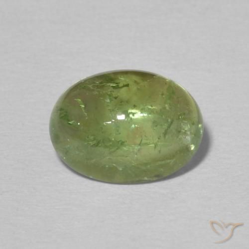 1.99ct 자연스러운 어스 그린 전기석, 타원형, 투명한