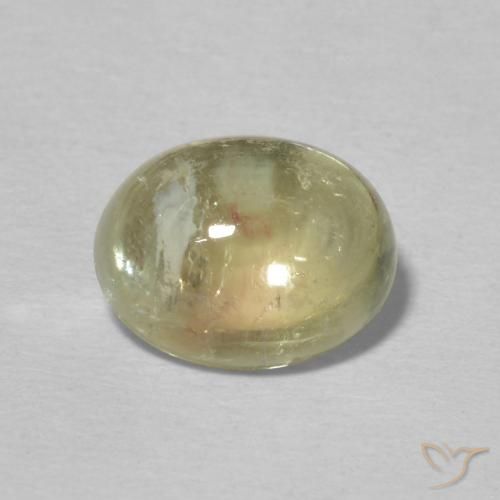 2.44ct 자연스러운 황록색 전기석, 타원형, 투명한