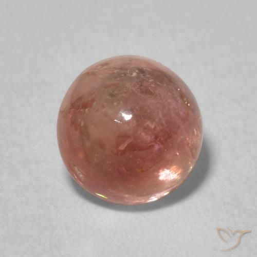 1.79ct 자연스러운 오렌지빛 핑크 전기석, 둥근, 투명한