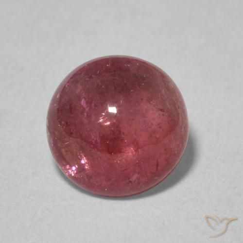 1.46ct 자연스러운 오렌지빛 핑크 전기석, 둥근, 투명한
