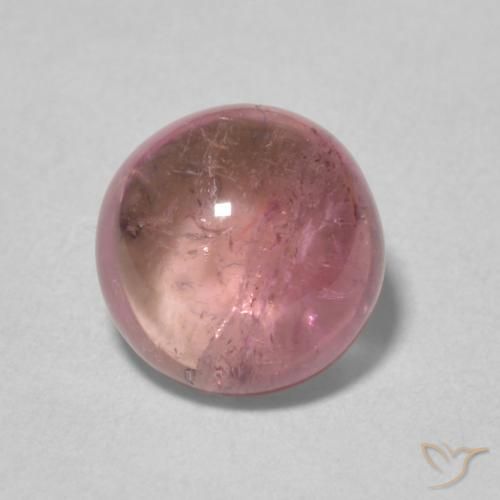 1.73ct 자연스러운 라이트 핫 핑크 전기석, 둥근, 투명한