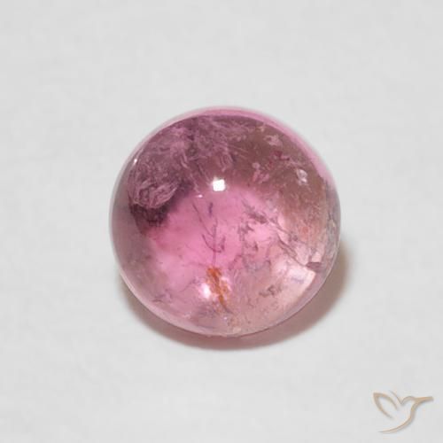 0.99ct 자연스러운 라이트 핑크 전기석, 둥근, 투명한