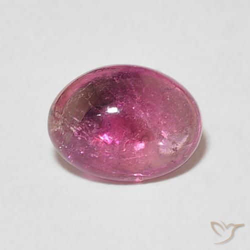 1.26ct 자연스러운 과일 펀치 레드 전기석, 타원형, 투명한