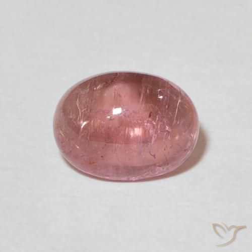 1.55ct 자연스러운 미디엄 핑크 전기석, 타원형, 투명한