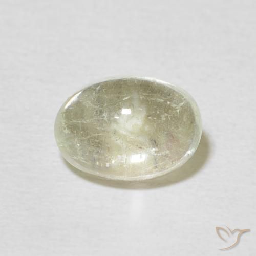1.59ct 자연스러운 옅은 노랑 전기석, 타원형, 투명한