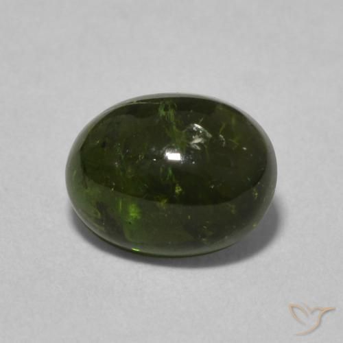 1.51ct 자연스러운 포레스트 그린 전기석, 타원형, 투명한