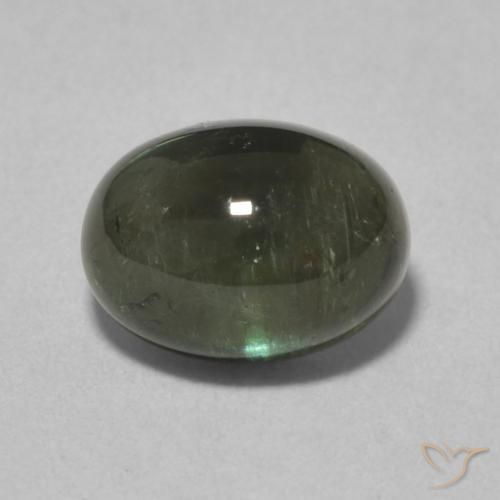 2.24ct 자연스러운 포레스트 그린 전기석, 타원형, 투명한