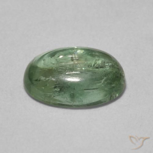1.39캐럿 천연 Medium Light-Green 전기석, 타원형, 투명한