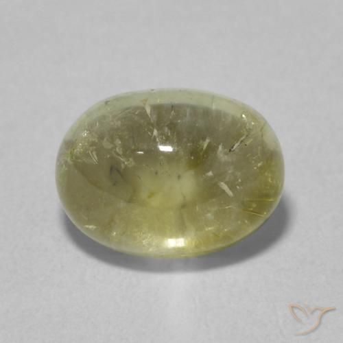 1.67ct 자연스러운 따뜻한 포레스트 그린 전기석, 타원형, 투명한