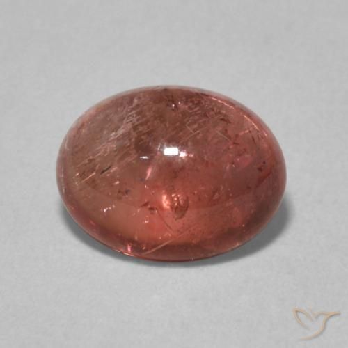 1.59ct 자연스러운 미디엄 레드 전기석, 타원형, 투명한