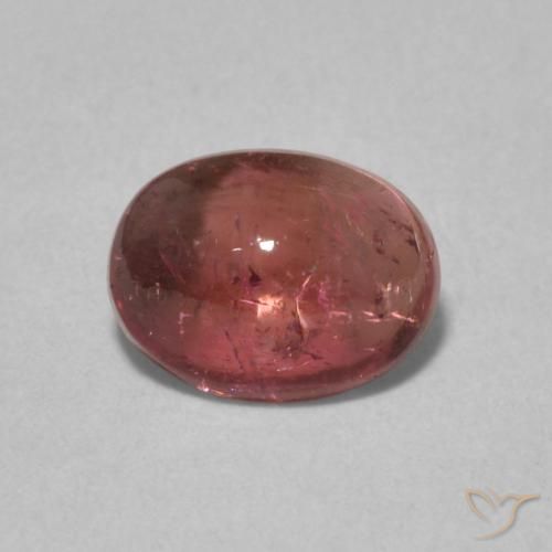 1.21ct 자연스러운 오렌지 핑크 전기석, 타원형, 투명한