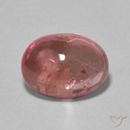 1.57ct 자연스러운 다크 핑크 전기석, 타원형, 투명한