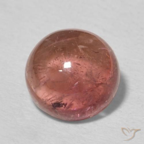 1.57ct 자연스러운 미디엄 핑크 전기석, 둥근, 투명한