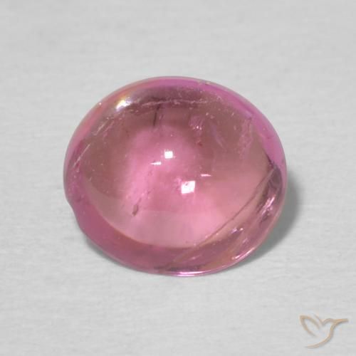 0.92ct 자연스러운 풍선껌 핑크 전기석, 타원형, 투명한