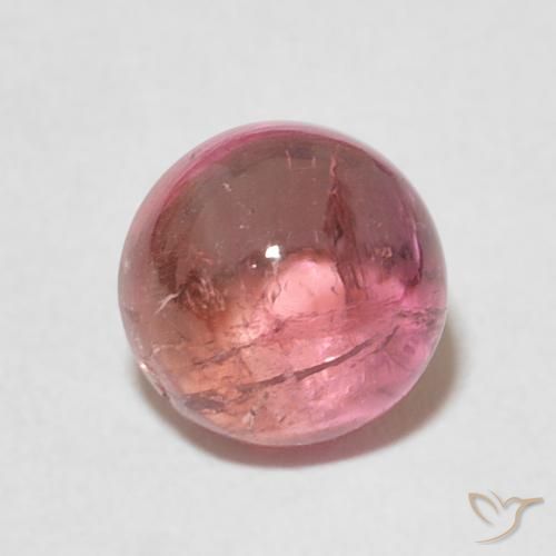 1.77ct 자연스러운 자줏빛 체리 레드 전기석, 둥근, 투명한