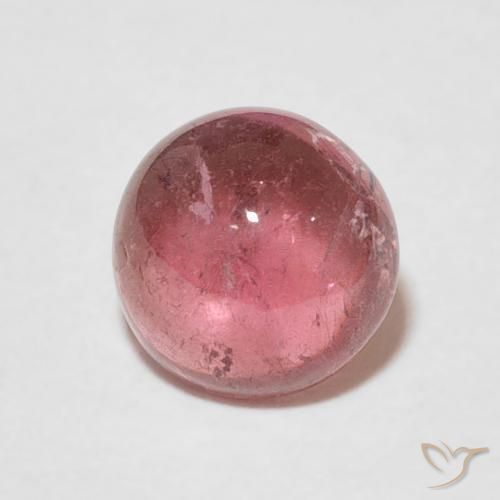 1.66ct 자연스러운 미디엄 핑크 전기석, 둥근, 투명한