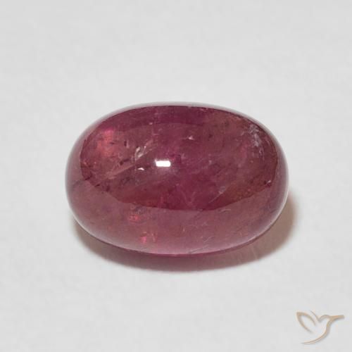 2.61ct 자연스러운 미디엄 레드 전기석, 타원형, 투명한
