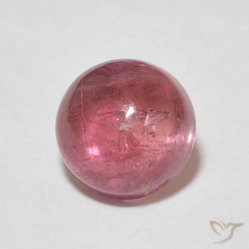 1.72ct 자연스러운 딥 오렌지 핑크 전기석, 둥근, 투명한