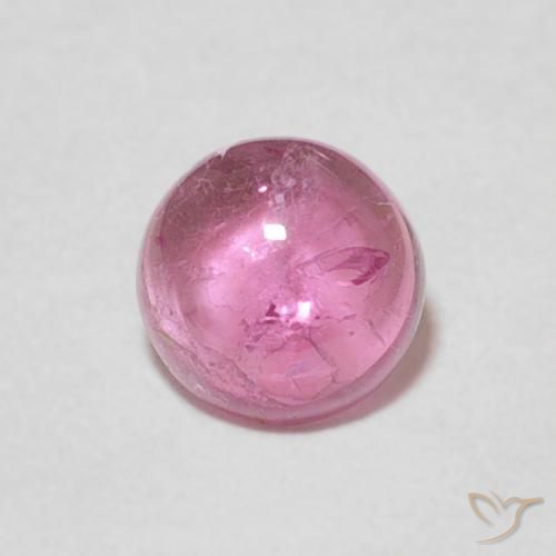 0.74ct 자연스러운 딥 핑크 전기석, 둥근, 투명한