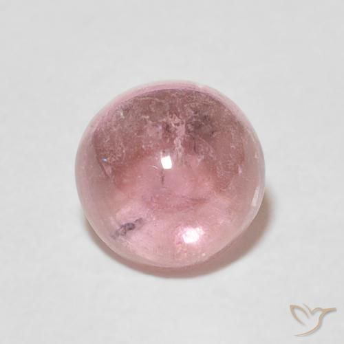 1.31ct 자연스러운 미디엄 핑크 전기석, 둥근, 투명한