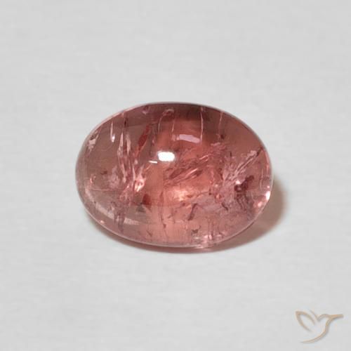 1.29ct 자연스러운 라즈베리 핑크 전기석, 타원형, 투명한