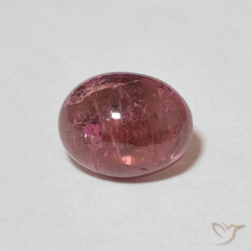 1.29ct 자연스러운 자줏빛 체리 레드 전기석, 타원형, 투명한