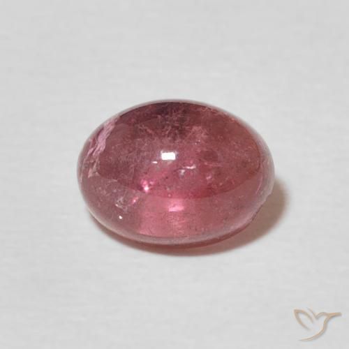 1.43ct 자연스러운 자줏빛 체리 레드 전기석, 타원형, 투명한