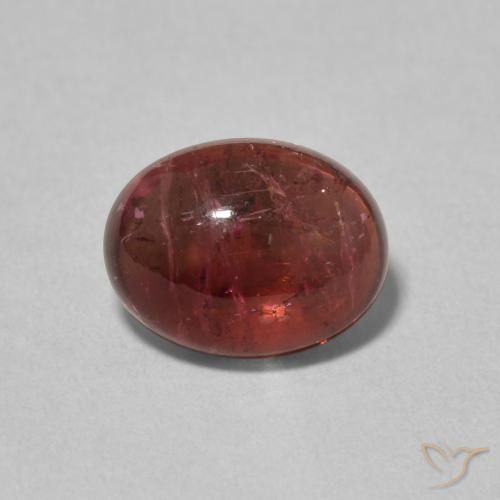 2.31ct 자연스러운 다크 레드 전기석, 타원형, 투명한