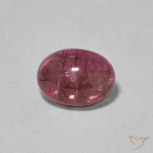1.67ct 자연스러운 퍼플-레드 전기석, 타원형, 투명한