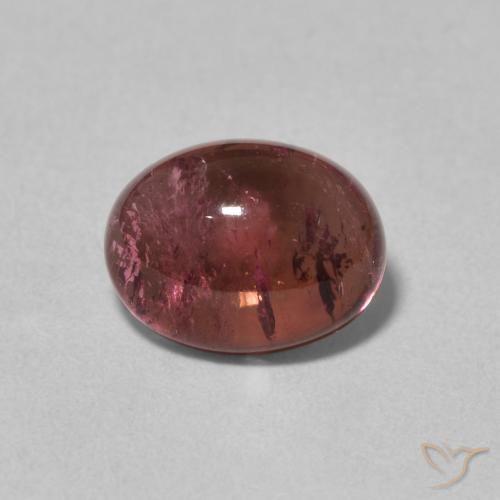 2.19ct 자연스러운 딥 와인 레드 전기석, 타원형, 투명한