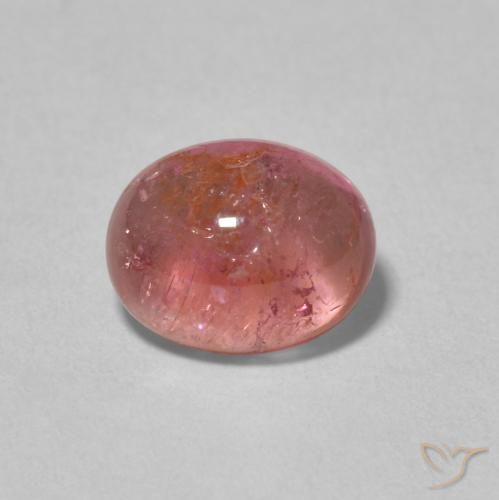 2.39ct 자연스러운 라즈베리 핑크 전기석, 타원형, 투명한