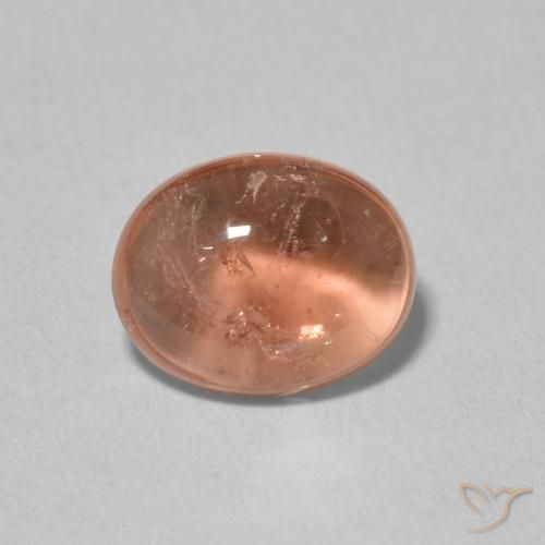 1.89ct 자연스러운 오렌지빛 핑크 전기석, 타원형, 투명한