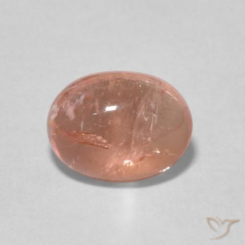 1.59ct 자연스러운 자몽 핑크 전기석, 타원형, 투명한