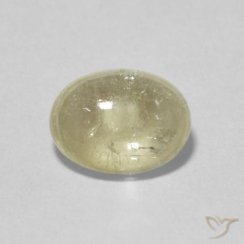 1.62ct 자연스러운 옅은 노랑 전기석, 타원형, 투명한