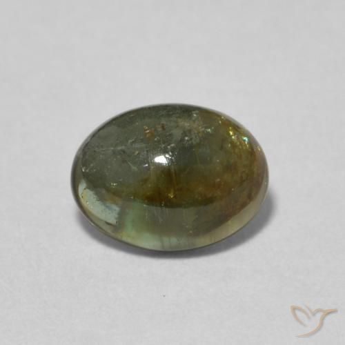 1.22ct 자연스러운 딥그린 전기석, 타원형, 투명한
