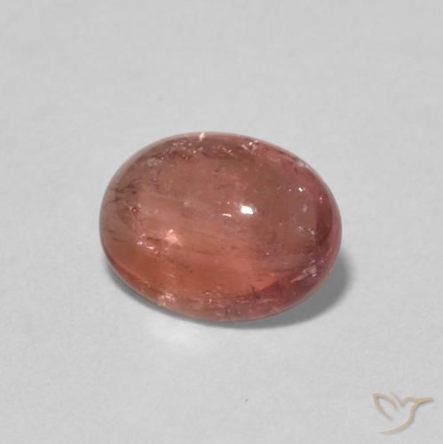 1.28캐럿 천연 Medium Dark-Pink 전기석, 타원형, 투명한