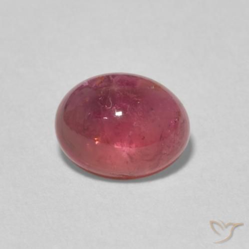 1.33ct 자연스러운 다크 레드 전기석, 타원형, 투명한