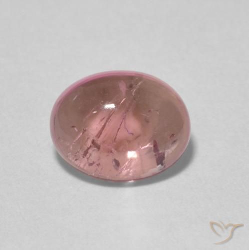 1.44ct 자연스러운 미디엄 핑크 전기석, 타원형, 투명한