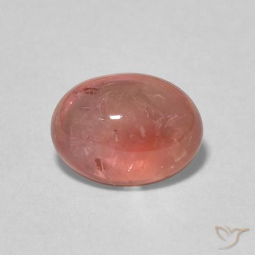 1.51ct 자연스러운 로즈우드 핑크 전기석, 타원형, 투명한