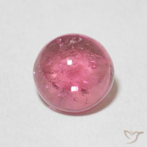 1.26ct 자연스러운 미디엄 핑크 전기석, 둥근, 투명한