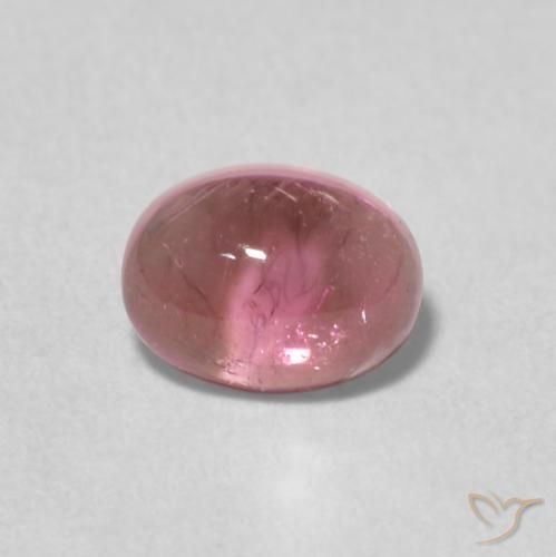 0.69ct 자연스러운 인텐스 핑크 전기석, 타원형, 투명한