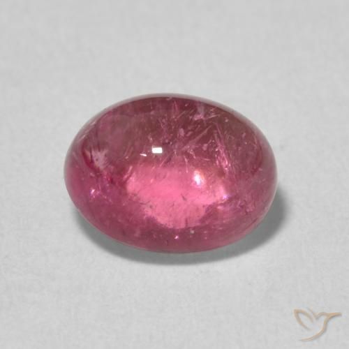 1.39ct 자연스러운 Light Merlot Red 전기석, 타원형, 투명한