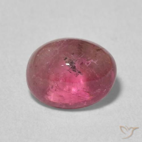 1.41ct 자연스러운 딥 레드 전기석, 타원형, 투명한