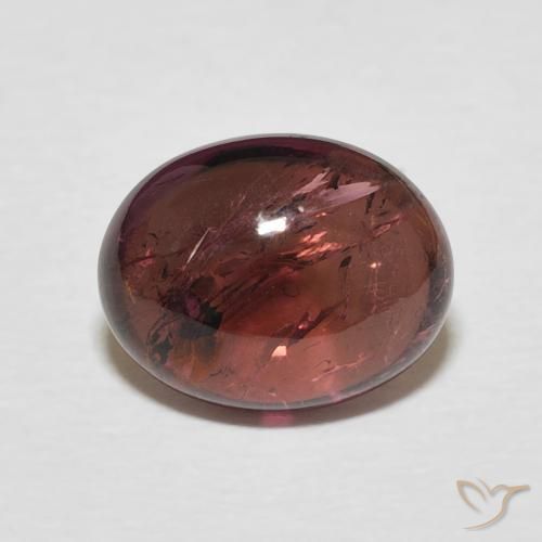 2.95ct 자연스러운 Medium Dark-Red 전기석, 타원형, 투명한