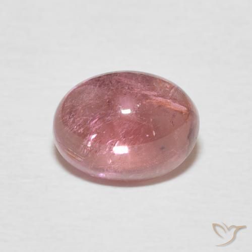 1.67ct 자연스러운 오렌지 핑크 전기석, 타원형, 투명한