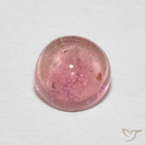 0.97ct 자연스러운 인텐스 핑크 전기석, 둥근, 투명한