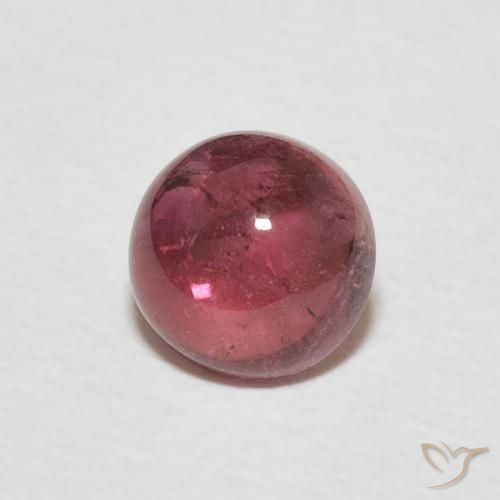 0.73ct 자연스러운 오렌지빛 핑크 전기석, 둥근, 투명한